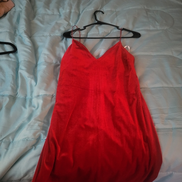 Red satin dress size XXL - Picture 1 of 1
